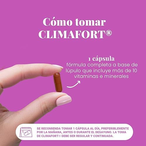 ClimaFort Complemento Alimenticio para Menopausia - 30 Cápsulas - Suplemento para aliviar los sofocos, cambios de humor o insomnio 1 1709804489 900 ClimaFort Complemento Alimenticio para Menopausia 30 Capsulas Suplemento