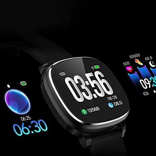 PYAIXF Podómetro Monitores, Impermeable Manejo del Estrés Seguimiento De Natación Deportes Bluetooth Podómetro Presión Arterial por La Salud del Corazón 3 Colores-Black 5 1709857791 370 PYAIXF Podometro Monitores Impermeable Manejo del Estres Seguimiento De Natacion