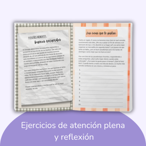 Este es mi Momento de Mindfulness: 50 Ejercicios de Atención Plena para Reducir el Estrés y Aumentar Calma: Meditaciones, ejercicios de relajación y ... y estresadas (Atención Plena Para Llevar) 13 atencion plena, ejercicios de atención plena, mindfulnes, reflexión, autoconocimiento