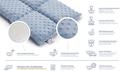 Sensory Owl Almohada de regazo suave con peso sensorial calmante – pesada – para la ansiedad – Alivia el estrés – Presión profunda – Equipo de terapia de juego – Algodón y tela suave Minky – Rojo 3 1709945380 432 Sensory Owl Almohada de regazo suave con peso sensorial calmante