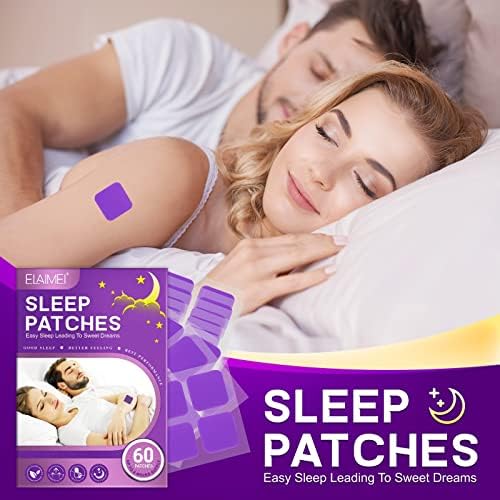 Smddx Parches para dormir,100% SIN MEDICAMENTOS Púrpura Natural Sleep Plaster Apoya la paz y el rejuvenecimiento,Pegatinas Aliviar la ansiedad y la fatiga Disfrutar (60 pcs) 1 1709979972 708 Smddx Parches para dormir100 SIN MEDICAMENTOS Purpura Natural Sleep Plaster