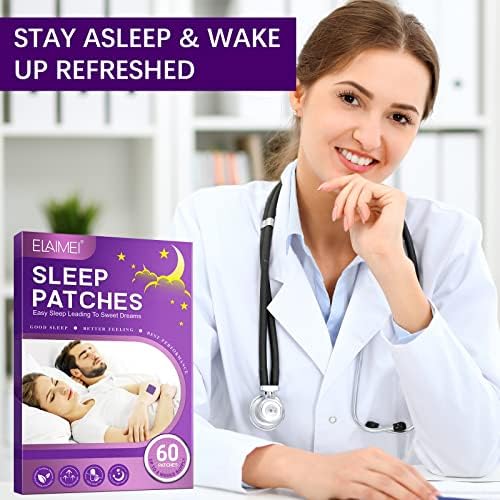 Smddx Parches para dormir,100% SIN MEDICAMENTOS Púrpura Natural Sleep Plaster Apoya la paz y el rejuvenecimiento,Pegatinas Aliviar la ansiedad y la fatiga Disfrutar (60 pcs) 5 1709979973 21 Smddx Parches para dormir100 SIN MEDICAMENTOS Purpura Natural Sleep Plaster