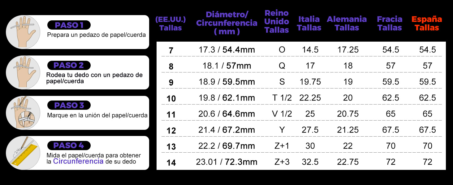 Richsteel Antiestrés Anillos Banda Giratoria, Spinner Anillo para Ansiedad con Brillantes/Cruces/Estrellas David/Nudos Celta, Acero Inoxidable/Dorado/Negro, Tallas Variadas 14 anillo de hombre