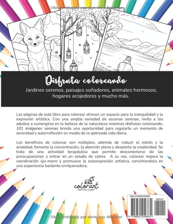 1710013059 120 101 imagenes serenas Libro de Colorear para Adultos con Paisajes