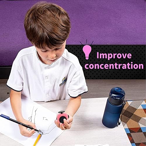 Yeefunjoy Juguete Antiestrés Cube, Fidget Toy con 6 Módulos Relajantes Diferentes, Finger Toys Mejorar los Malos hábitos, Juguetes Aliviar el Estrés Ansiedad Regalo para Adultos y Niños (Rosado) 6 1710052546 923 Yeefunjoy Juguete Antiestres Cube Fidget Toy con 6 Modulos Relajantes