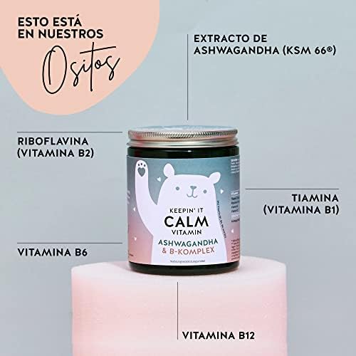 Bears with Benefits - Ositos de gominola Ashwagandha | con ashwagandha premium | Complejo de Vitaminas B para el funcionamiento formal del sistema nervioso | 60 Ositos de Gominola 1 1710175082 349 Bears with Benefits Ositos de gominola Ashwagandha con