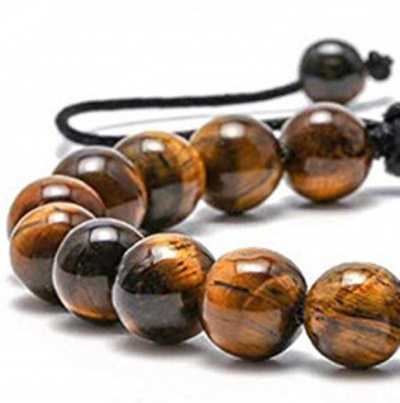 1710214014 62 Pulsera ajustable de piedras preciosas naturales de 8 mm para