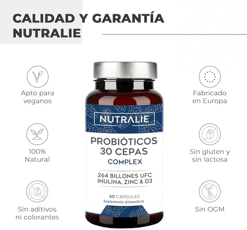 1710225761 591 Probioticos y Prebioticos Intestinales 30 CEPAS PREMIUM 264 Mil Millones