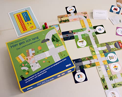 Hier geh ich lang - Das Lebenswegelegespiel: Therapiespiel für die therapeutische und pädagogische Arbeit mit Kindern und Jugendlichen. Mit Spielplan aus 72 Wegekarten in stabiler Box 27 x 27 x 5,5 cm 6 1710280453 943 Hier geh ich lang Das Lebenswegelegespiel Therapiespiel fur die