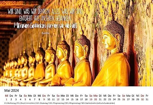 Edition Seidel Calendario premium mindfulness 2024 formato DIN A3 calendario de pared con refranes para meditación, recuperación, placer, serenidad, conciencia, tiempo, armonía, pensamientos, vida, 3 1710294365 179 Edition Seidel Calendario premium mindfulness 2024 formato DIN A3 calendario