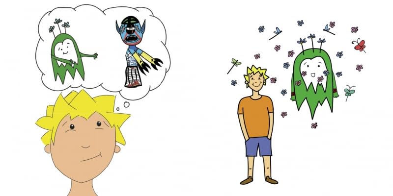 Mamá, hay un monstruo en mi cabeza: Un cuento para ayudar a los niños a gestionar sus pensamientos negativos y a potenciar su autoestima (B de Blok) 4 1710341257 124 Mama hay un monstruo en mi cabeza Un cuento para