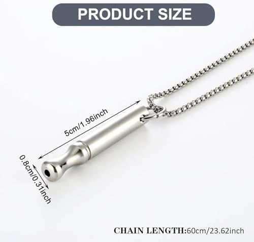 SSKHE Collar de Respiración, Collar de Alivio de la Ansiedad, Collar de Silbato, Meditación, Alivio del Estrés, Collar de Práctica de Respiración Profunda Portátil, Adecuado para Hombres y Mujeres 1 1710373912 722 SSKHE Collar de Respiracion Collar de Alivio de la Ansiedad