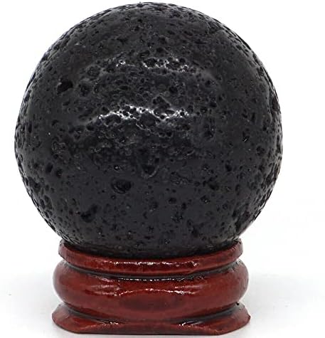 SDWGLD Curación de Cristal Aura 1 40 mm Piedra de Gema Natural Volcanic Reiki Terapia de Bola de Masaje Decoración de Bola 2 1710400160 116 SDWGLD Curacion de Cristal Aura 1 40 mm Piedra de