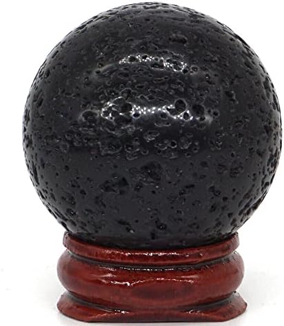 SDWGLD Curación de Cristal Aura 1 40 mm Piedra de Gema Natural Volcanic Reiki Terapia de Bola de Masaje Decoración de Bola 4 1710400161 557 SDWGLD Curacion de Cristal Aura 1 40 mm Piedra de