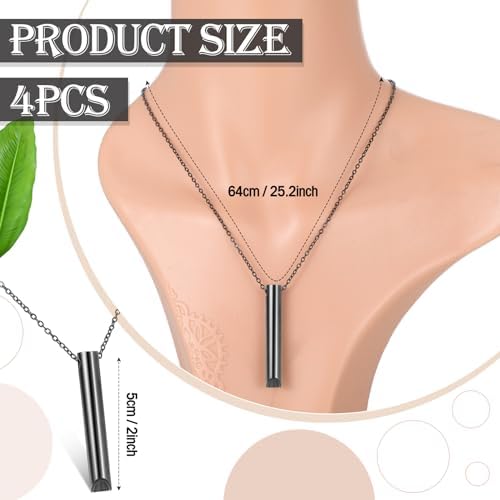 Photect 4 Collares de Respiración Consciente Portátiles de Acero Inoxidable Collar de Ejercicios de Respiración Profunda para Alivio de Ansiedad Hombre Mujer Meditación 2 1710459210 309 Photect 4 Collares de Respiracion Consciente Portatiles de Acero