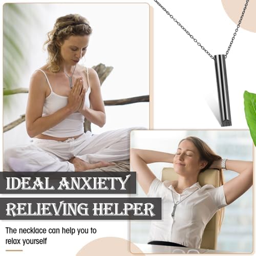 Photect 4 Collares de Respiración Consciente Portátiles de Acero Inoxidable Collar de Ejercicios de Respiración Profunda para Alivio de Ansiedad Hombre Mujer Meditación 3 1710459210 783 Photect 4 Collares de Respiracion Consciente Portatiles de Acero