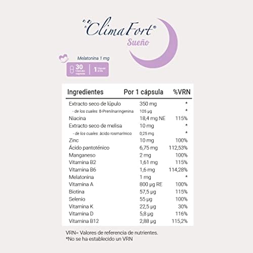 1710523126 289 Climafort Sueno Capsulas Menopausia Complemento alimenticio con lupulo