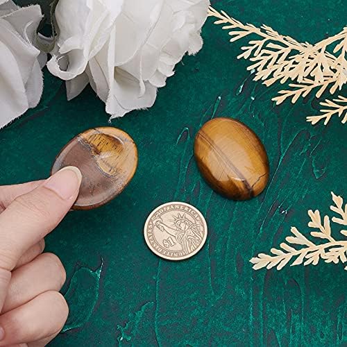 SUNNYCLUE 1 caja 2 piezas Ojo de Tigre Natural Piedra de Preocupación Curación Cristal Terapia Piedras Preciosas Chakra Reiki Forma Ovalada Piedras de Pulgar para Aliviar el Estrés Frotar Ansiedad 2 1710582946 653 SUNNYCLUE 1 caja 2 piezas Ojo de Tigre Natural Piedra