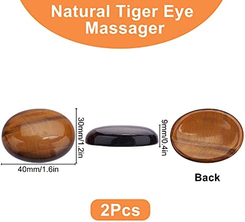 SUNNYCLUE 1 caja 2 piezas Ojo de Tigre Natural Piedra de Preocupación Curación Cristal Terapia Piedras Preciosas Chakra Reiki Forma Ovalada Piedras de Pulgar para Aliviar el Estrés Frotar Ansiedad 1 1710582946 819 SUNNYCLUE 1 caja 2 piezas Ojo de Tigre Natural Piedra