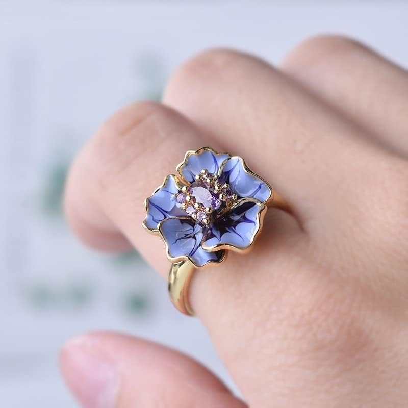 Classic Ladies Floret Jewelry Cumpleaños Propuesta Fecha Compromiso Boda Flores Anillo de Cristal Anillos Anillos Mujeres ansiedad Anillo Anti Estrés Anillo Estrés Anillo Anillo Plata 1 1710682942 178 Classic Ladies Floret Jewelry Cumpleanos Propuesta Fecha Compromiso Boda Flores