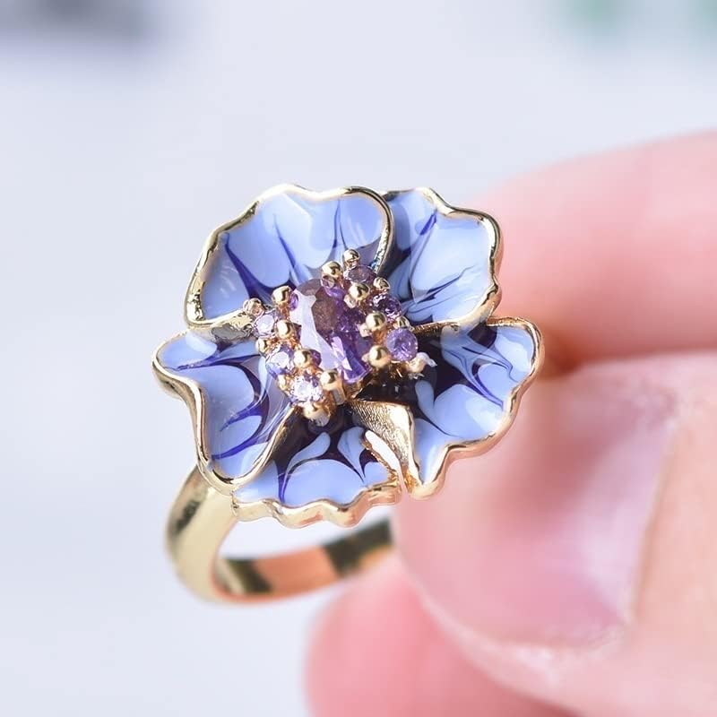 Classic Ladies Floret Jewelry Cumpleaños Propuesta Fecha Compromiso Boda Flores Anillo de Cristal Anillos Anillos Mujeres ansiedad Anillo Anti Estrés Anillo Estrés Anillo Anillo Plata 4 1710682942 817 Classic Ladies Floret Jewelry Cumpleanos Propuesta Fecha Compromiso Boda Flores