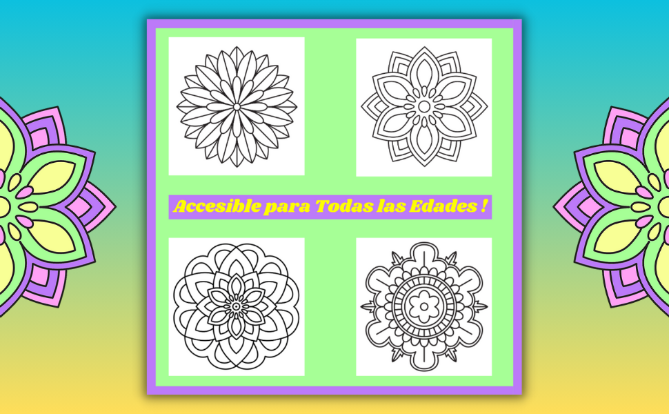 Mandalas Fáciles Libro para Colorear