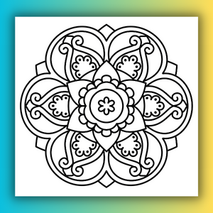 Mandalas Fáciles Libro para Colorear