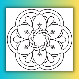 Mandalas Fáciles Libro para Colorear