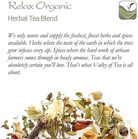 Relax Tisane Té Mezcla Organico - Infusión Alivia La Ansiedad Y Alivia El Estrés - Té A Dormir 200g 5 1710792494 131 Relax Tisane Te Mezcla Organico Infusion Alivia La Ansiedad
