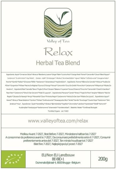 Relax Tisane Té Mezcla Organico - Infusión Alivia La Ansiedad Y Alivia El Estrés - Té A Dormir 200g 7 1710792494 763 Relax Tisane Te Mezcla Organico Infusion Alivia La Ansiedad