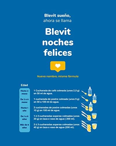 Blevit Noches Felices - Infusión relajante en polvo con Tila, Melisa y Manzanilla, 150g 3 1710845289 765 Blevit Noches Felices Infusion relajante en polvo con Tila