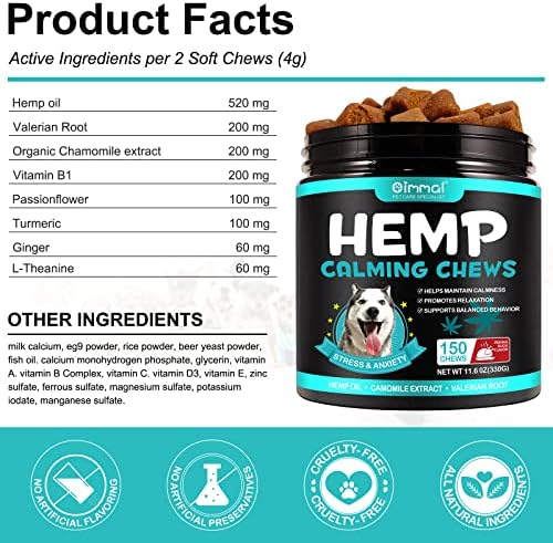 1710849357 370 XAYGHE Golosinas Calmantes para Perros Masticables Calmantes para Perros Golosinas