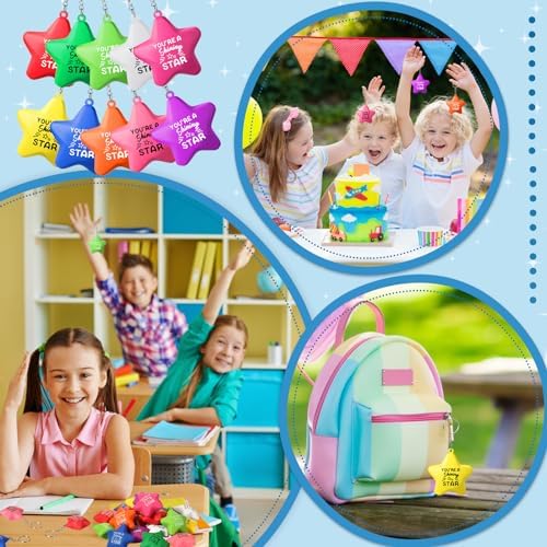 Otuuz 20 Bolas Antiestrés Motivacionales de Estrella Llavero de Bola de Estrés de Mano con Citas de Alivio Juguetes de Bolas de Ansiedad de Espuma Coloridas Alentadoras para Aliviar Estrés, 10 Colores 4 1710904714 546 Otuuz 20 Bolas Antiestres Motivacionales de Estrella Llavero de Bola