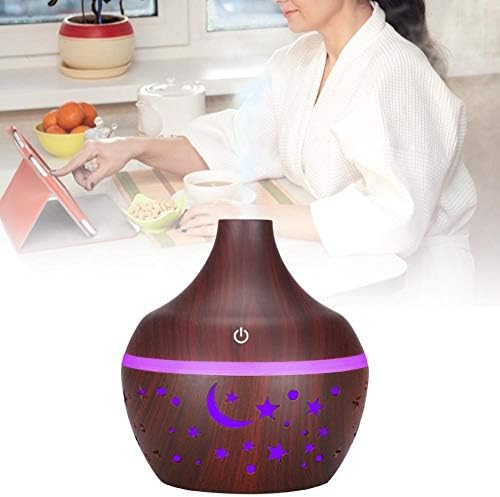 Difusor de aceite esencial 300ml, Humidificador USB Grano de madera Difusor de aromaterapia, Humidificador de niebla fría con luces LED de 7 colores para la oficina en casa(#1) 4 1710924499 309 Difusor de aceite esencial 300ml Humidificador USB Grano de madera