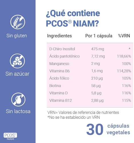 1710934805 127 PCOS Complemento alimenticio con D Chiro Inositol vitaminas y minerales