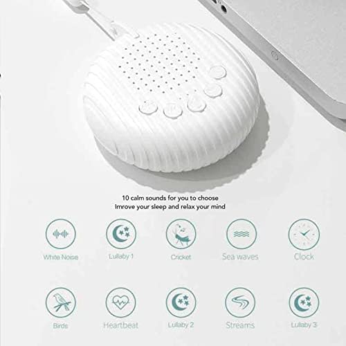 Máquina Portátil de Sonido de Ruido Blanco para Bebés con Música de Canción de Cuna para Calmar el Sueño, Aliviar la Ansiedad y Promover un Crecimiento Saludable, Luz Nocturna 6 1710978223 951 Maquina Portatil de Sonido de Ruido Blanco para Bebes con