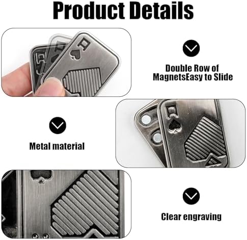 Fidget Slider Toy, Metal Poker Fidget Slider Juguetes Magnéticos de Metal Fidget Ansiedad Stress Relief Toys para Adultos Regalos De Oficina O En Casa para Aliviar La Ansiedad Y El Estrés 2 1710999735 979 Fidget Slider Toy Metal Poker Fidget Slider Juguetes Magneticos de