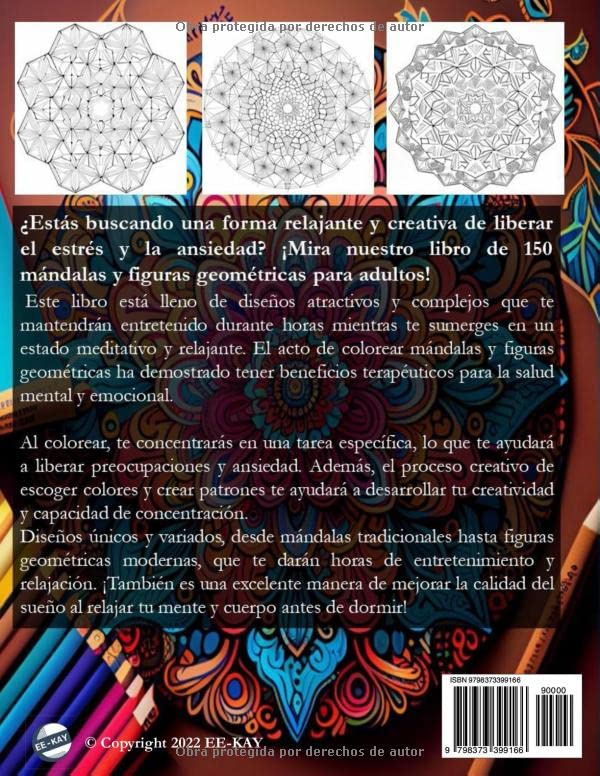1711008306 837 Colorear 150 Mandalas para adultos Libro de Colorear para