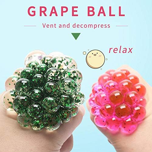 ZoneYan 5 Piezas Bola Antiestrés de Malla, Bolas Antiestrés para Aliviar la Ansiedad, Bola de Alivio de Estrés, Squishy Bola, Squeeze Ball, Mesh Ball, Fidget Ball, para Niños y Adultos 1 1711017743 201 ZoneYan 5 Piezas Bola Antiestres de Malla Bolas Antiestres para