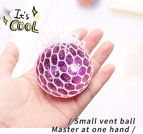 ZoneYan 5 Piezas Bola Antiestrés de Malla, Bolas Antiestrés para Aliviar la Ansiedad, Bola de Alivio de Estrés, Squishy Bola, Squeeze Ball, Mesh Ball, Fidget Ball, para Niños y Adultos 3 1711017744 189 ZoneYan 5 Piezas Bola Antiestres de Malla Bolas Antiestres para