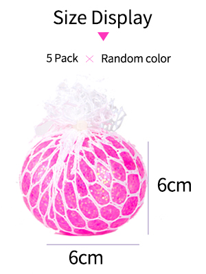 ZoneYan 5 Piezas Bola Antiestrés de Malla, Bolas Antiestrés para Aliviar la Ansiedad, Bola de Alivio de Estrés, Squishy Bola, Squeeze Ball, Mesh Ball, Fidget Ball, para Niños y Adultos 13 169