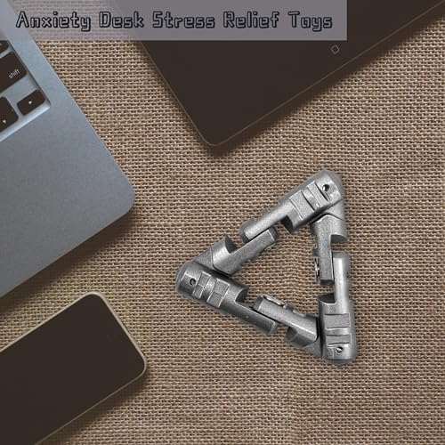 Zayin Infinite Flip Fidget Toys, triángulo de metal Infinity Flip Handheld Fidget juguete, alivio del estrés, masaje, mano, juguete sensorial, juguetes para aliviar la ansiedad y el estrés 6 1711099510 368 Zayin Infinite Flip Fidget Toys triangulo de metal Infinity Flip