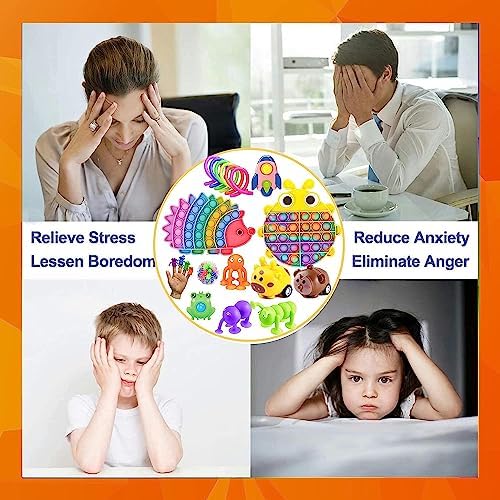 Lubibi Juguetes Sensoriales Kit Empujar la Burbuja Bola sensorial Juguetes contra Ansiedad Autismo Necesidades Especiales Aliviador del Antiestrés del Juguetes para Niños Adultos Relajarse 4 1711132226 546 Lubibi Juguetes Sensoriales Kit Empujar la Burbuja Bola sensorial Juguetes