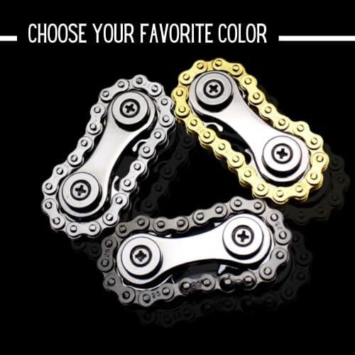 MAGIC SELECT Spinner Engranajes. Giroscopio de Cadena de Bicicleta para Alivio de Ansiedad, Estrés. Juguete Sensorial Antiestrés de Eslabón Giratorio para Dedos. Regalo para Niños y Adultos. 6 1711215029 337 MAGIC SELECT Spinner Engranajes Giroscopio de Cadena de Bicicleta para