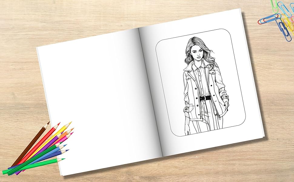 Diferentes estilos y combinaciones de Moda. Este libro es perfecto para dejar volar tu imaginación 