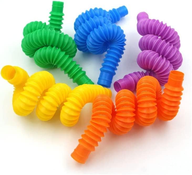 GNAUMORE 6 Piezas Mini Pop Stretch Sensory Tubes Juguetes, Juguetes Sensoriales de Tubo Elástico de Colores para Aliviar el estrés y la Ansiedad 6 1711306426 814 GNAUMORE 6 Piezas Mini Pop Stretch Sensory Tubes Juguetes Juguetes