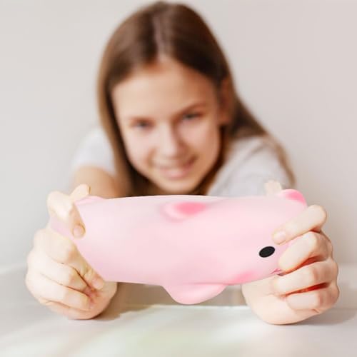 GAROMIA 2 Cerdo Antiestres Rosa Bonito Juguete Blando de Cerdo Juguete para Apretar Cerdo Juguetes Antiestres Squeeze para Aliviar la Ansiedad Descomprimir 5 1711314168 608 GAROMIA 2 Cerdo Antiestres Rosa Bonito Juguete Blando de Cerdo