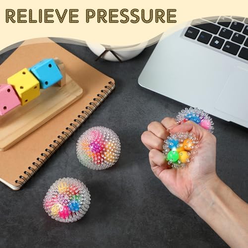 Aoriher 12 Bolas Antiestrés para Adultos Pelotas Antiestrés Bolas de Colores para Apretar Bolas para Aliviar Estrés Juguetes de Apretar para Dedos Mano Oficina Relajación Ansiedad Descompresión 6 1711353348 591 Aoriher 12 Bolas Antiestres para Adultos Pelotas Antiestres Bolas de