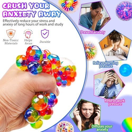 6 Piezas Bolas Antiestres Adultos y Niños, Pelota Antiestres Juguetes Sensoriales, Squishy Juguetes Anti Estrés Bolas Que Alivian la Ansiedad para Apretar, Tdah, Autismo (A) 4 1711395759 523 6 Piezas Bolas Antiestres Adultos y Ninos Pelota Antiestres Juguetes