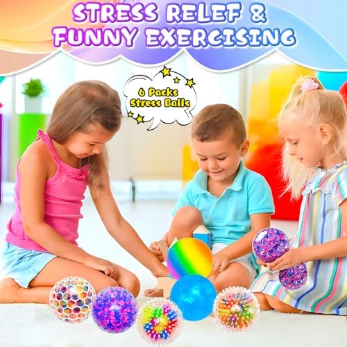 6 Piezas Bolas Antiestres Adultos y Niños, Pelota Antiestres Juguetes Sensoriales, Squishy Juguetes Anti Estrés Bolas Que Alivian la Ansiedad para Apretar, Tdah, Autismo (A) 2 1711395759 933 6 Piezas Bolas Antiestres Adultos y Ninos Pelota Antiestres Juguetes